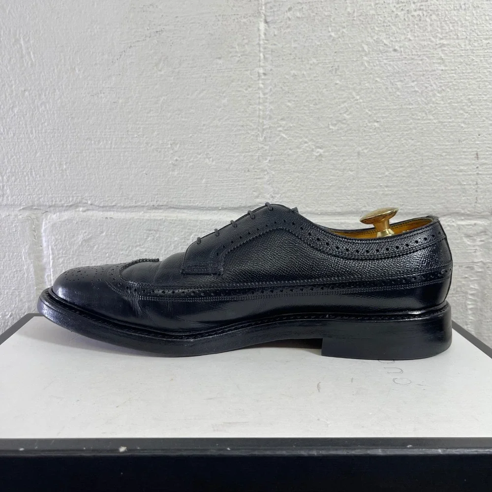 Florsheim Imperial Kenmoor 92604 Black‎ Leather Wingtip Oxford Dress Men's 9.5 C